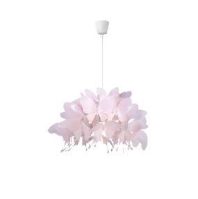 Lampa wisząca Farfalla LP-3439/1P Light Prestige różowa oprawa w stylu design