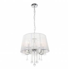 Lampa wisząca Mona 3 LP-5005/3P Light Prestige elegancka oprawa w kolorze srebrnym