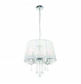 Lampa wisząca Mona 5 LP-5005/5P Light Prestige elegancka oprawa w kolorze srebrnym