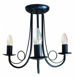 Lampa wisząca Perła 3 LP-020/3P Light Prestige klasyczna oprawa w kolorze czarnym