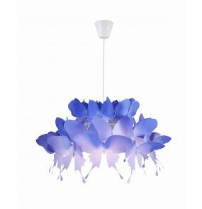 Lampa wisząca Farfalla LP-3439/1P Light Prestige niebieska oprawa w stylu design