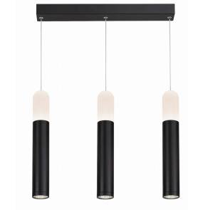 Lampa wisząca Fano 3 LP-8012/3P Light Prestige minimalistyczna oprawa w kolorze czarnym