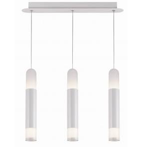 Lampa wisząca Forli 3 LP-8011/3P Light Prestige minimalistyczna oprawa w kolorze białym