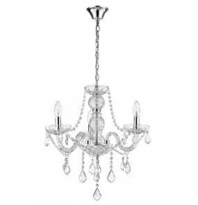 Żyrandol Cristallo 3 LP-2940/3P Light Prestige transparentna oprawa w eleganckim stylu