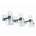 Kinkiet Londyn LP-503/3W Light Prestige srebrna lampa ścienna w stylu nowoczesnym