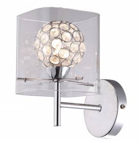 Kinkiet Spark LP-5193/1W Light Prestige elegancka lampa ścienna w kolorze srebrnym