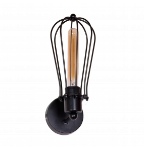 Kinkiet Pineto LP-1134/1W Light Prestige minimalistyczna lampa ścienna w kolorze czarnym