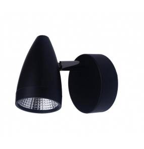 Kinkiet Cortino 1 LP-2638/1W Light Prestige minimalistyczna lampa ścienna w kolorze czarnym