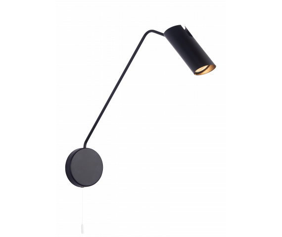 Kinkiet wysięgnikiem FUTURO LP-17001/1WL BK oprawa w kolorze czarnym LIGHT PRESTIGE