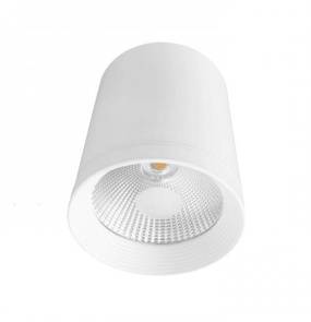 Oprawa natynkowa Zovo 1 Light Prestige minimalistyczna tuba w kolorze białym