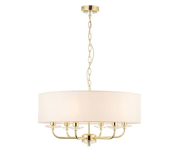 Lampa wisząca Nixon 70561 Endon mosiężna oprawa klasyczna w dekoracyjnym stylu