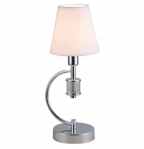 Lampa stołowa LIVERPOOL T01193CH COSMOLight chromowa oprawa w stylu klasycznym
