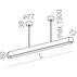Lampa wisząca equilibra DIRECT LED 92cm 50062 oprawa zwieszana Aqform