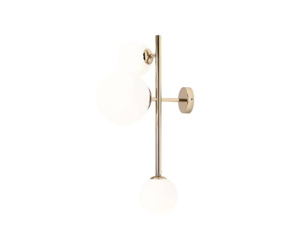 Kinkiet DIONE WALL 3 GOLD 1092Y30 oprawa w kolorze złotym ALDEX