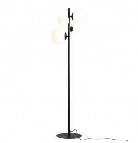 Lampa podłogowa BLOOM 1091A1 Aldex czarna oprawa w stylu nowoczesnym 