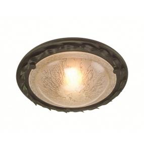 Plafon Olivia OV/F BLK/GLD Elstead Lighting czarno-złota oprawa w rustykalnym stylu