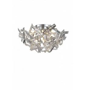 Plafon CLEMENTI CHROME kryształowy plafon w kształcie kuli JX8323-12 Auhilon