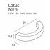 Kinkiet LOTUS W0276 MAXlight nowoczesna oprawa w kolorze złotym