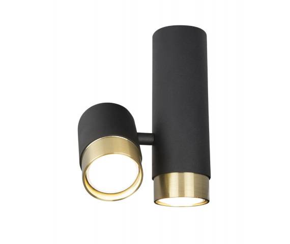 Reflektor PUMA C0195 MAXlight czarno-złota oprawa w stylu nowoczesnym