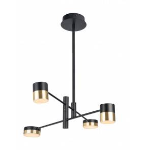 Lampa wisząca PUMA P0404 MAXlight czarno-złota oprawa w stylu nowoczesnym