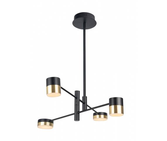 Lampa wisząca PUMA P0404 MAXlight czarno-złota oprawa w stylu nowoczesnym
