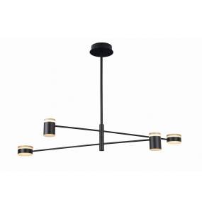 Lampa wisząca PUMA P0406 MAXlight czarno-złota oprawa w stylu nowoczesnym