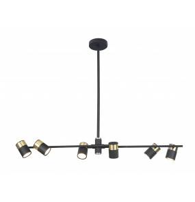 Lampa wisząca PUMA P0409 MAXlight czarno-złota oprawa w stylu nowoczesnym