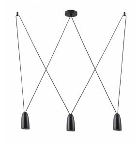 Lampa wisząca SISTEMA P0399 Maxlight nowoczesna oprawa w kolorze czarnym 