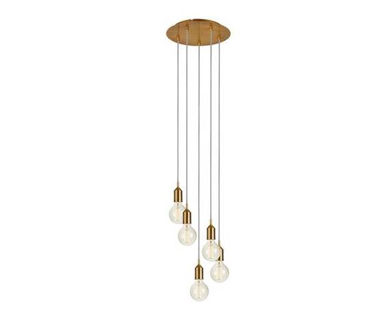 Lampa wisząca BRONX Pendant 5L Round Bronze 108100 Markslojd złota nowoczesna oprawa wisząca