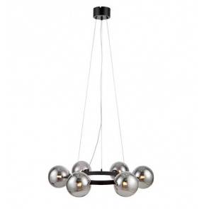 Lampa wisząca CIRCLE Pendant 6L Black/Smoke 108051 Markslojd nowoczesna oprawa wisząca