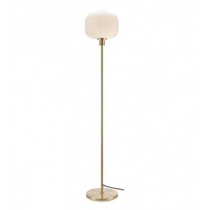 Lampa podłogowa SOBER Floor Brushed Brass/White 108054 Markslojd  nowoczesna oprawa 