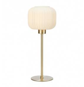 Lampa stołowa SOBER Table Small 1L Brushed Brass/White 108120 Markslojd oprawa w nowoczesnym stylu