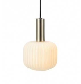 Lampa wisząca SOBER Pendant Small 1L Steel/White 108122 Markslojd nowoczesna oprawa wisząca