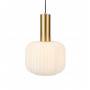 Lampa wisząca SOBER 108123 Pendant Small 1L Brushed Brass/White Markslojd nowoczesna oprawa wisząca zakończona wtyczką