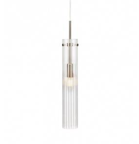 Lampa wisząca TUBO Pendant 1L Steel/Clear 108112 Markslojd nowoczesna oprawa wisząca