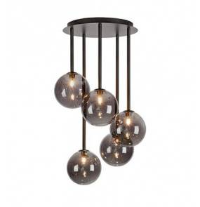 Lampa wisząca UNIVERSE Ceiling 5L Black/Smoke 108111 Markslojd nowoczesna oprawa wisząca