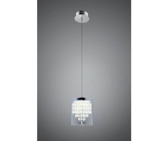 Lampa wisząca DIAMONDIA-1L MD1114-06 Auhilon oprawa z kryształkami
