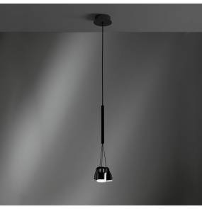 Lampa wisząca Bag 0053.31.NE VIVIDA International minimalistyczna potrójna  lampa wisząca w kolorze czarny mat