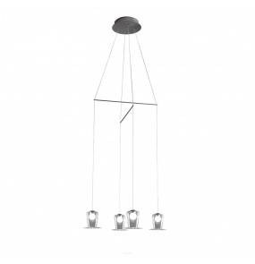 Lampa wisząca Maryon 0081.31.BRL VIVIDA International elegancka poczwórna lampa wisząca szklana