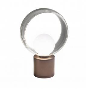 Lampa stołowa Cosmit 0082.41.BRL VIVIDA International minimalistyczna lampa stołowa brązowa LED duża