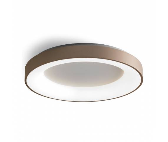 Plafon Inner R 0043.21.SA VIVIDA International nowoczesny plafon w kolorze piaskowym LED średni średnica 60cm