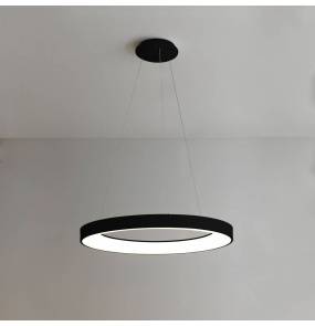 Lampa wisząca Inner R 0043.30.NE VIVIDA International efektowna lampa wisząca czarna LED średnica 60 cm