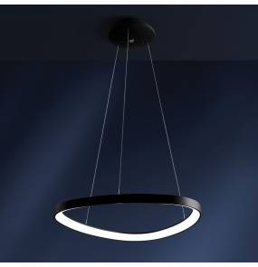 Lampa wisząca Lifering 0083.31.NE VIVIDA International imponująca lampa wisząca czarna LED przekątna 80,6 cm