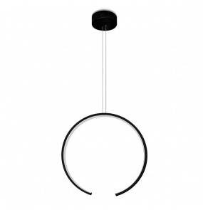 Lampa wisząca Olympic 0074.35  VIVIDA International niezwykła minimalistyczna lampa wisząca czarna | LED | średnica 60 cm