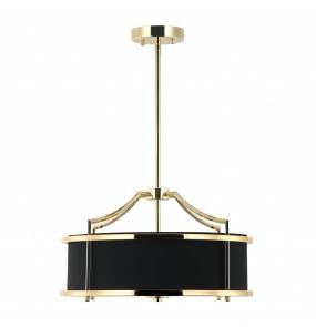 Lampa wisząca Stanza Gold/Nero S OR84139 Orlicki Design oprawa dekoracyjna w kolorze złota i czerni