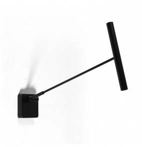 Kinkiet/Plafon Ciak 0048.10  VIVIDA International minimalistyczny kinkiet/plafon w kolorze czarnym | LED
