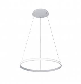 Lampa wisząca Lens 0071.31 VIVIDA International minimalistyczna lampa wisząca biała | LED | średnica: 60 cm