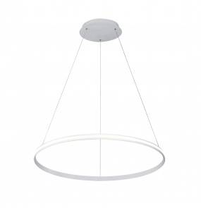 Lampa wisząca Lens 0071.32 VIVIDA International minimalistyczna lampa wisząca biała | LED | średnica: 80 cm