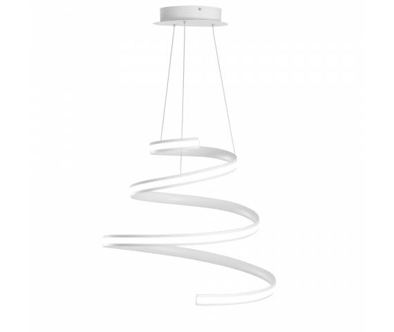 Lampa wisząca Spiral 0036.30 DIM W VIVIDA International imponująca lampa wisząca w kolorze białym | LED | możliwość ściemniania | ciepła barwa