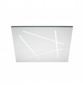 Plafon Flat 0002.21.BI W VIVIDA International efektowna lampa sufitowa w kolorze białym | LED | ciepła barwa | średni